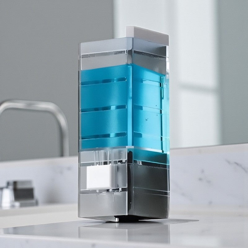 Wandmontierter Seifenspender mit rechteckiger Form für organisierte tägliche Nutzung in Bad- und Küchenbereichen