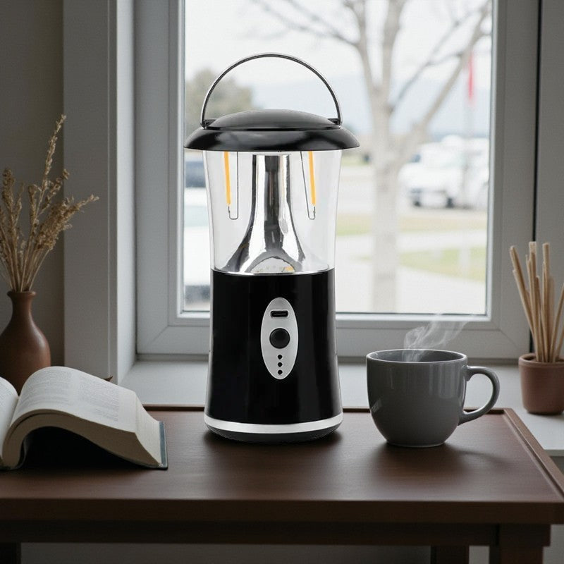 Wiederaufladbare LED-Campinglaterne mit Aufhängedesign