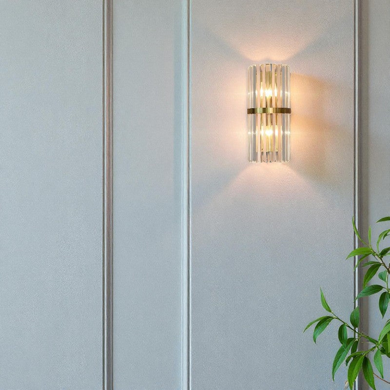 Wandleuchte mit geflochtenem Design und Wandmontage