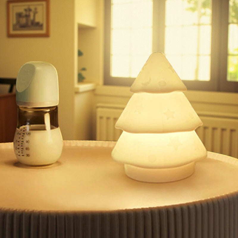 Silica-Weihnachtsbaum LED-Nachtlampe Festliche Dekorationsbeleuchtung