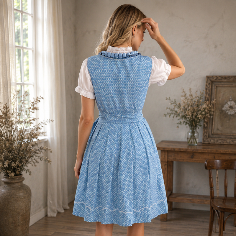 Elegantes Dirndlkleid für Damen mit Stickereien
