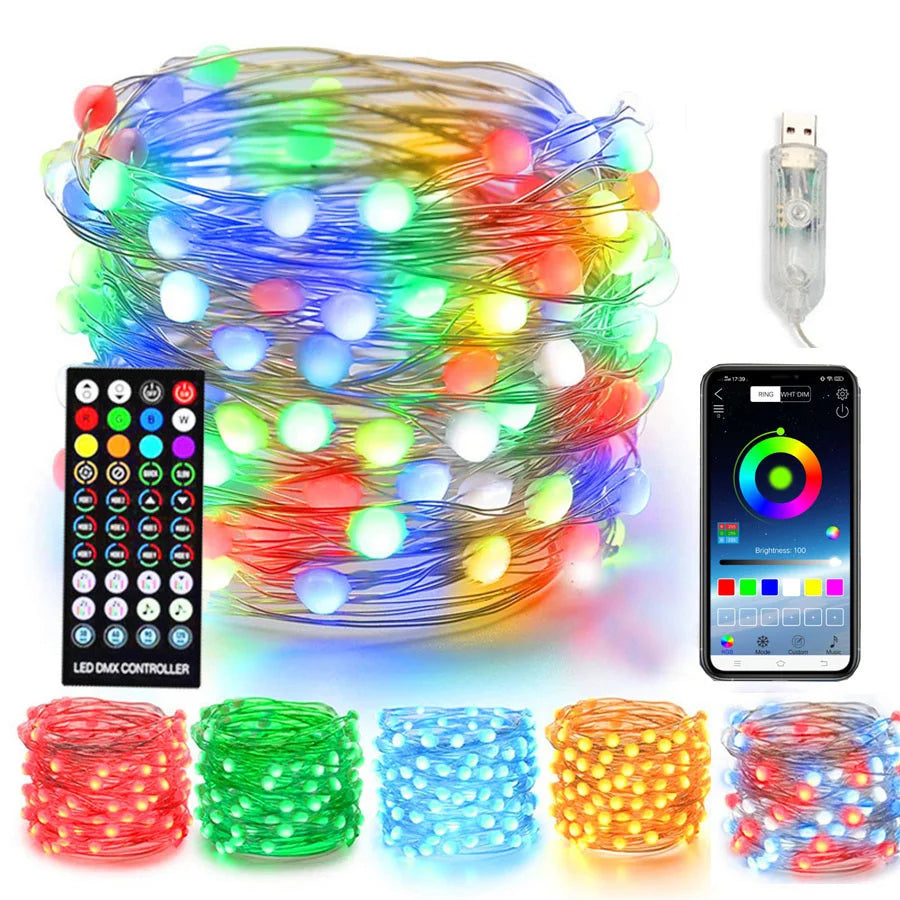 RGB - Smart LED-Lichterkette 10 m/20 m