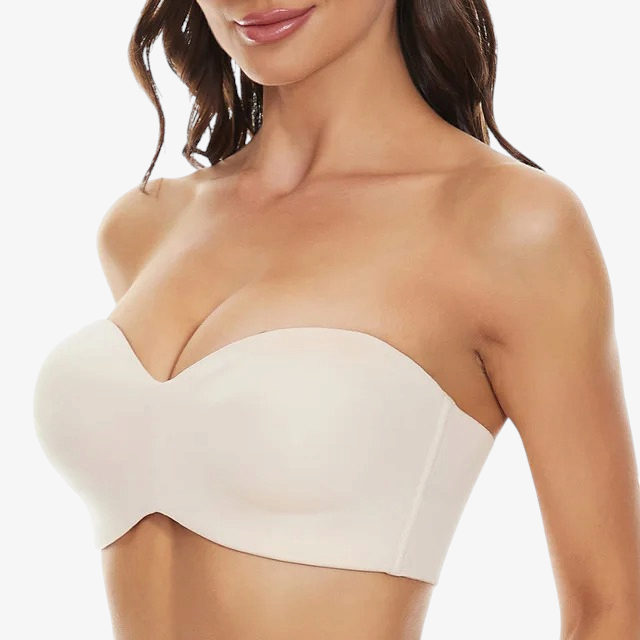 Strapelle - Damen trägerloser Bandeau-BH mit abnehmbaren Trägern