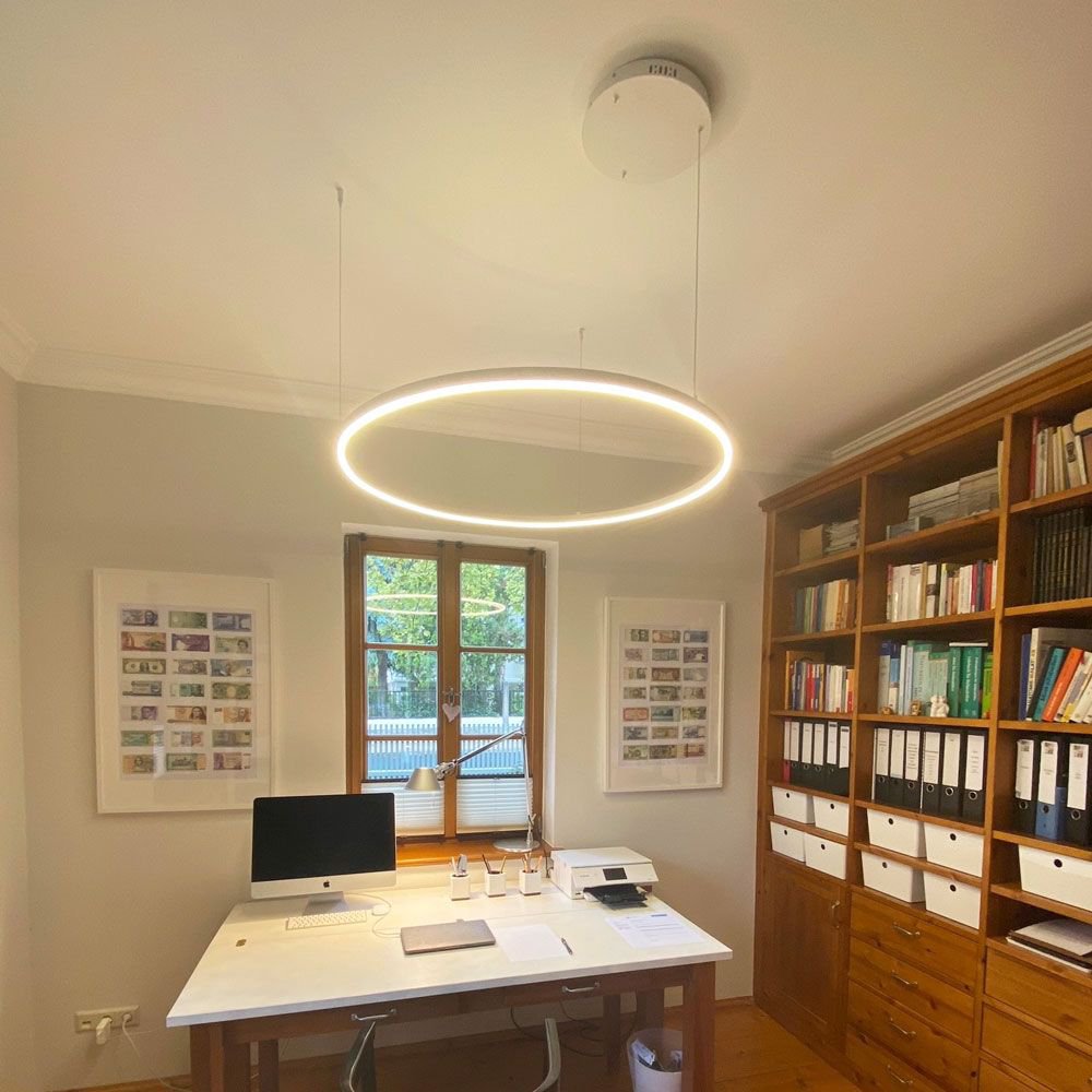 Ø100 - LED-Ringpendelleuchte Ø100 cm mit Direktlicht