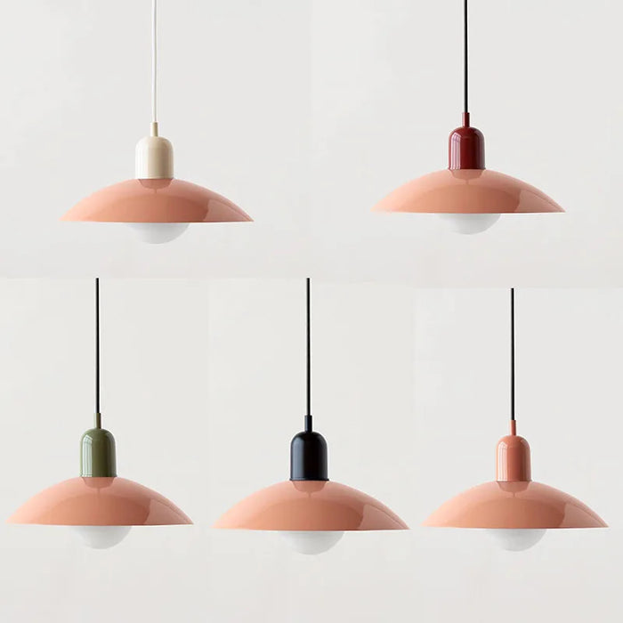 Macaron - Bauhaus Pendelleuchte, Metall & Glas