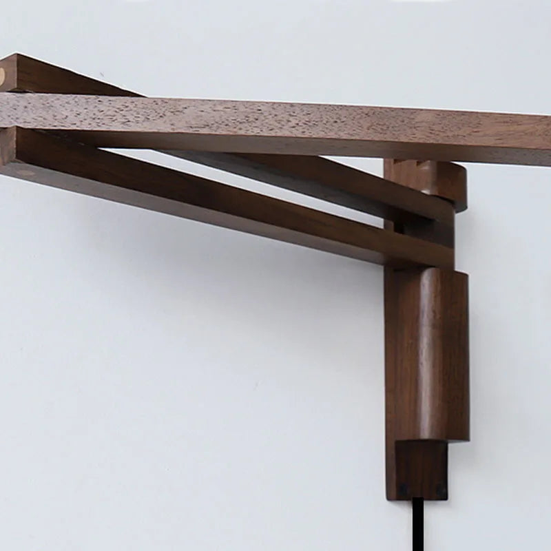 Brio - Wandleuchte aus Holz mit verstellbarem Arm und