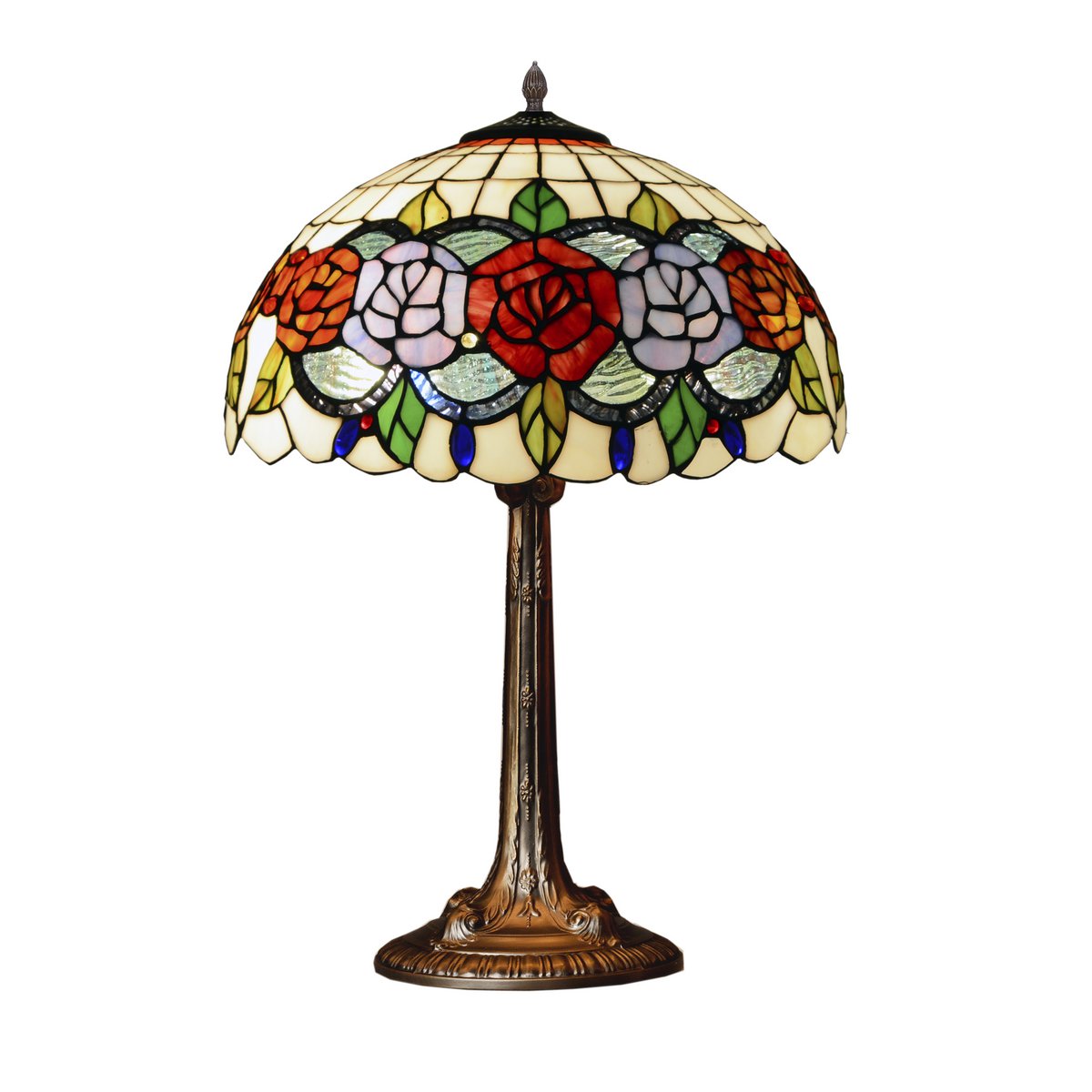 Alexandra - Lighting - Foma Tischleuchte mit Tiffany-Schirm
