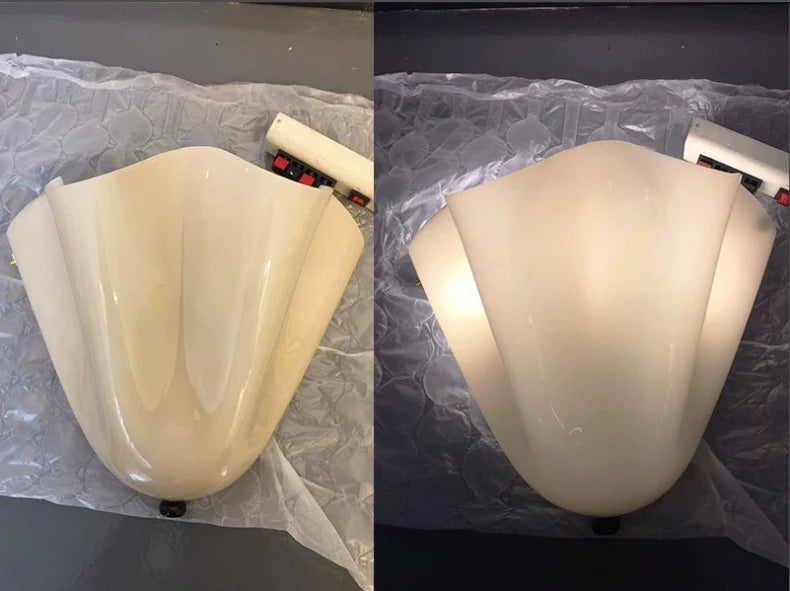 Murano - Wandleuchte aus farbigem Wabi-Sabi-Glas im