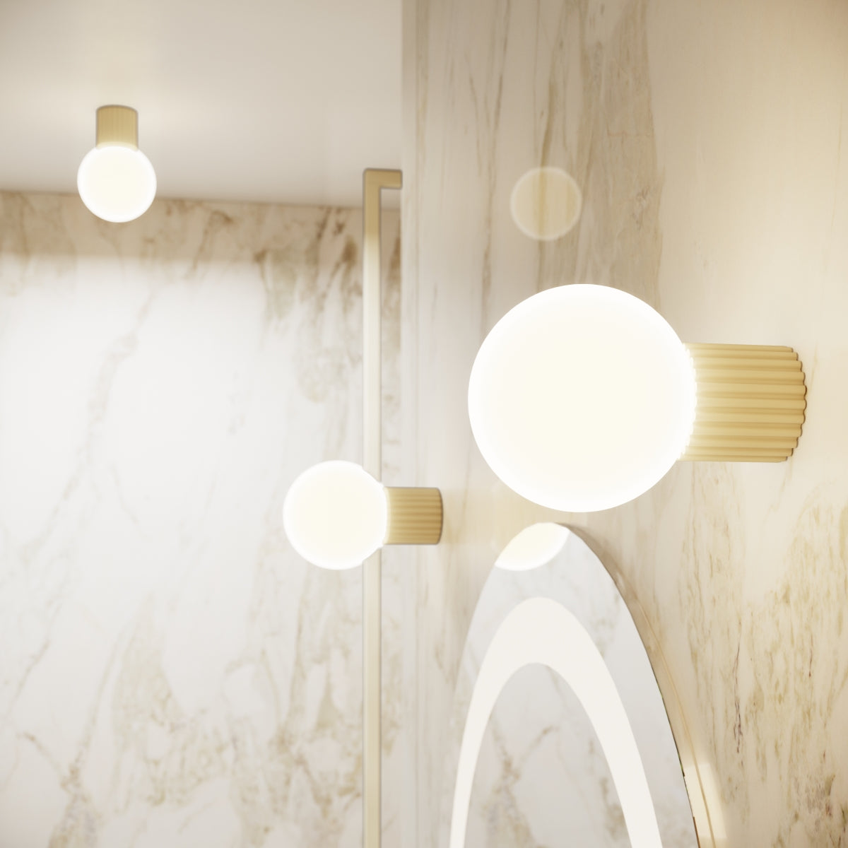 HALO - Wandleuchte HALO Beige IP44