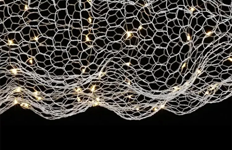 Dänische - Pendelleuchte Mesh Cloud aus Eisen