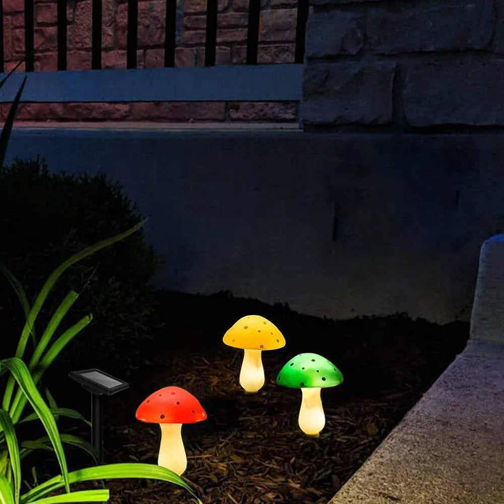 Helios - Solar-Lichterkette in Pilzform, 5 m, 12 LEDs