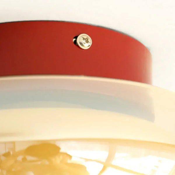 Polara - Vintage-LED-Deckenleuchte aus Acryl, kompakt