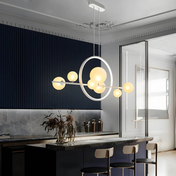 Polara - Moderner Kronleuchter mit Glaskugel