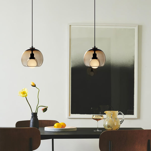 Aurela - Moderne, minimalistische Glaspendelleuchte