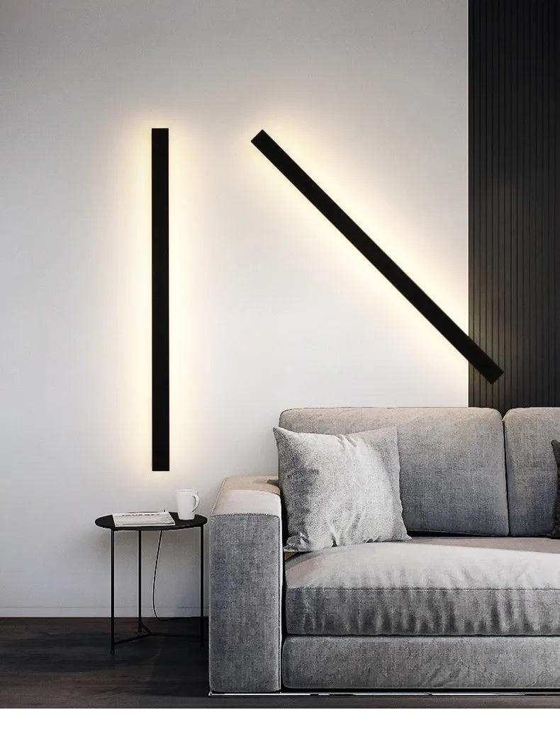 Lumera - LED-Wandleuchte, schwarzes Acryl