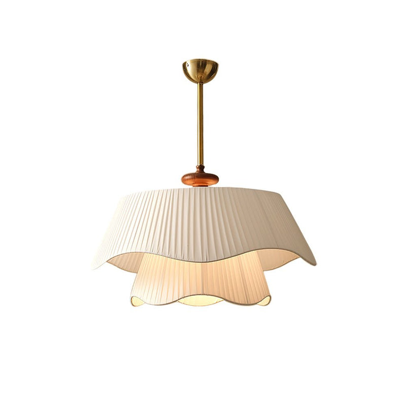 Bellevue - Pendelleuchte aus Metall, Glas und Holz