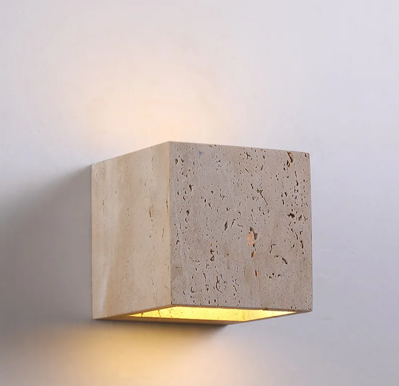Vortia - Außenwandleuchte in Steinoptik