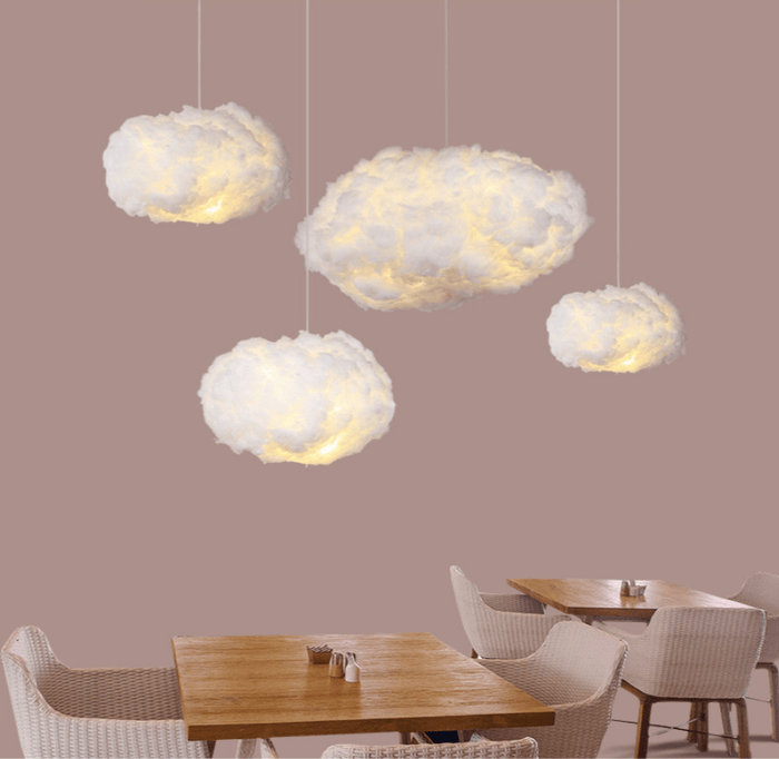 Wolkenförmige - Pendelleuchte aus Baumwolle