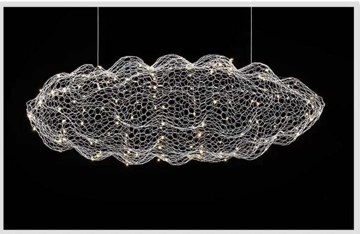 Dänische - Pendelleuchte Mesh Cloud aus Eisen