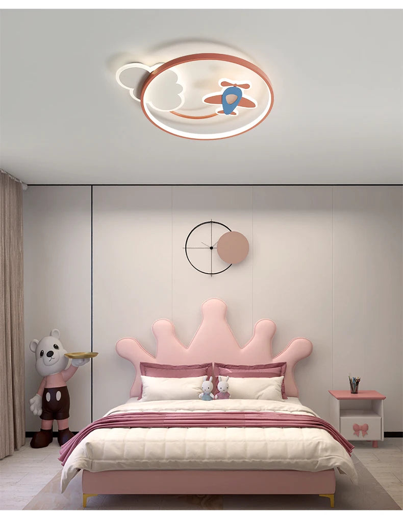 Vortex - LED-Deckenleuchte für Kinderzimmer, dimmbar mit