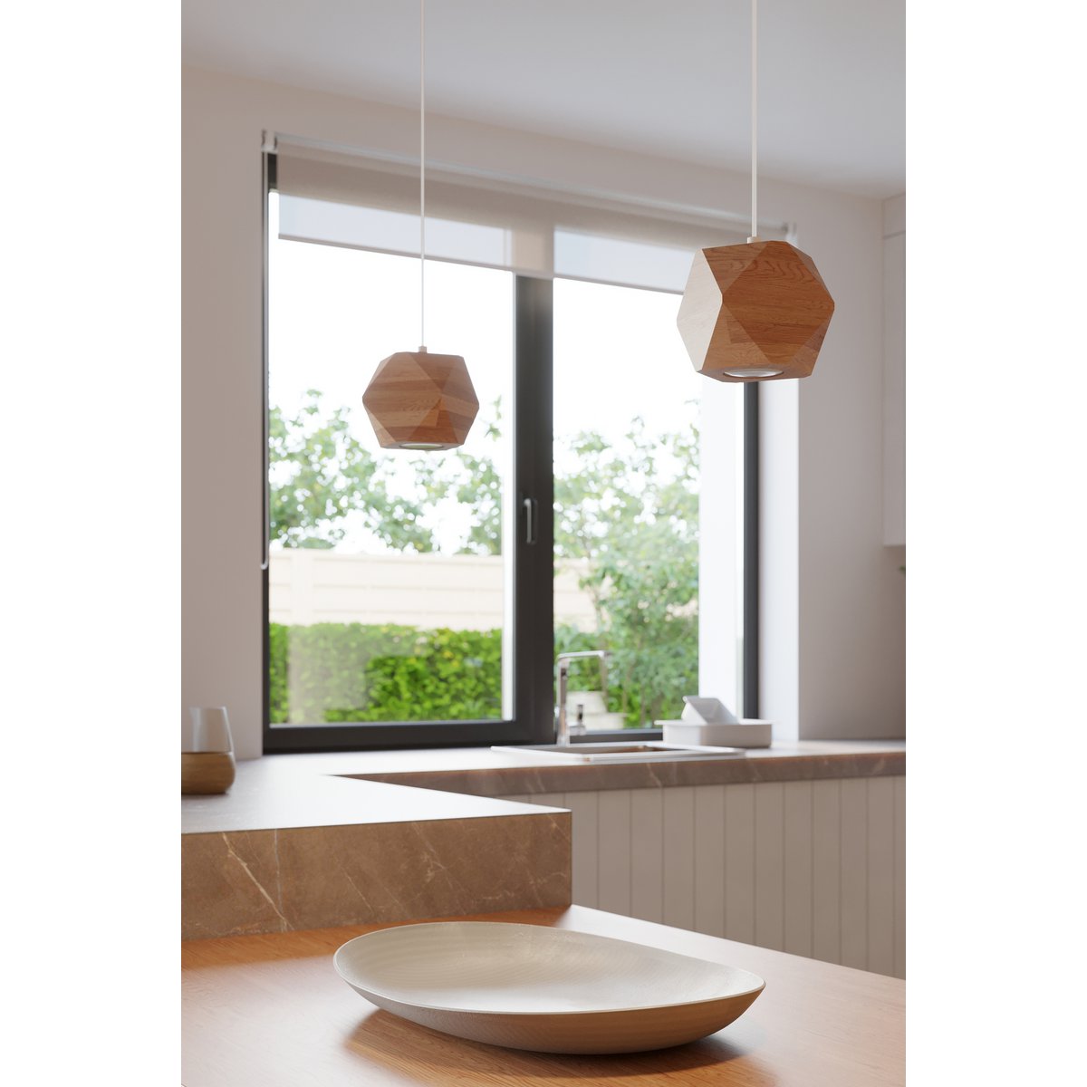 Orbita - Op SRL Woody Deckenleuchte aus Naturholz