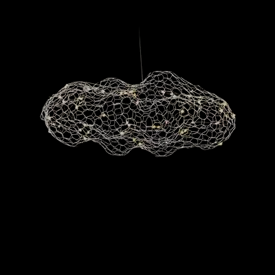 Dänische - Pendelleuchte Mesh Cloud aus Eisen