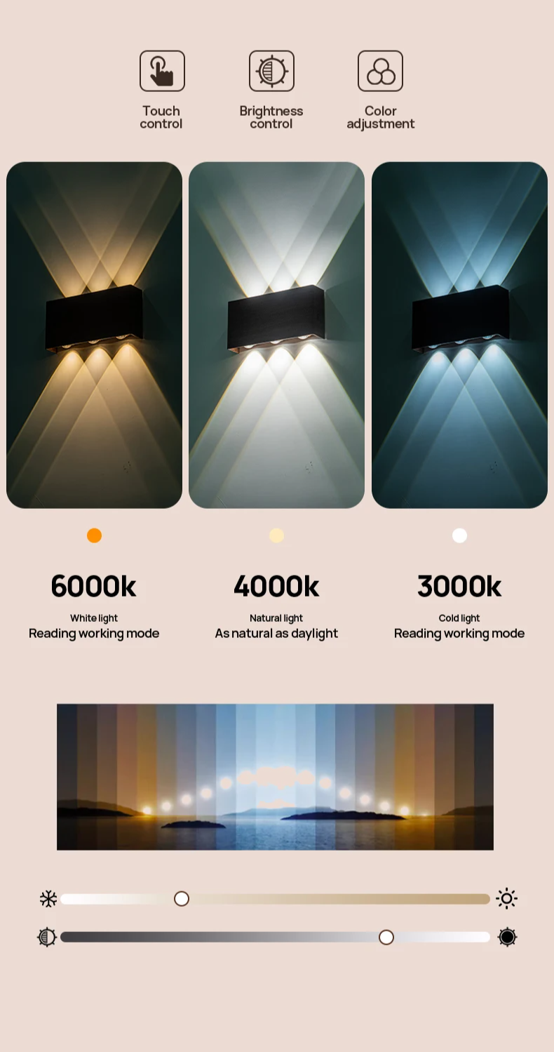 Lumera - Kabellose LED-Wandleuchte mit 4000-mAh-Akku und