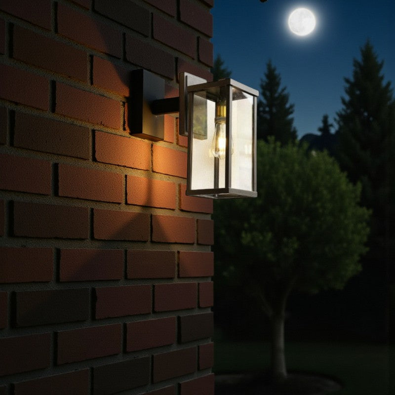 Außenwandleuchte mit strukturiertem Design für moderne und funktionale Außenbeleuchtung