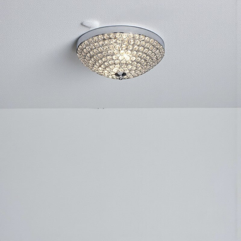 Kristall-Deckenleuchte Aufsatzmontage für Wohnzimmer elegante Beleuchtung