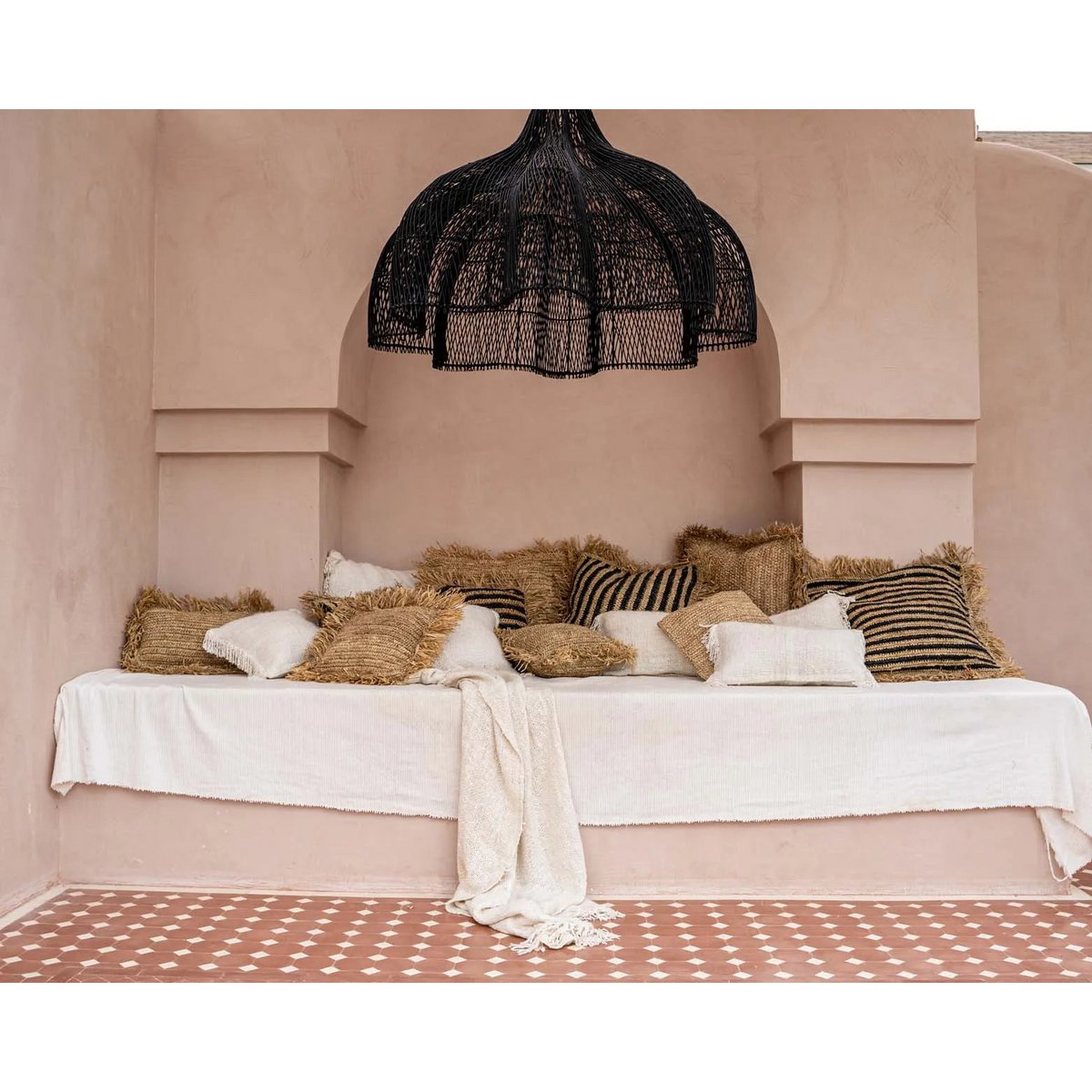 Boho - XL Rattan-Hängeleuchte