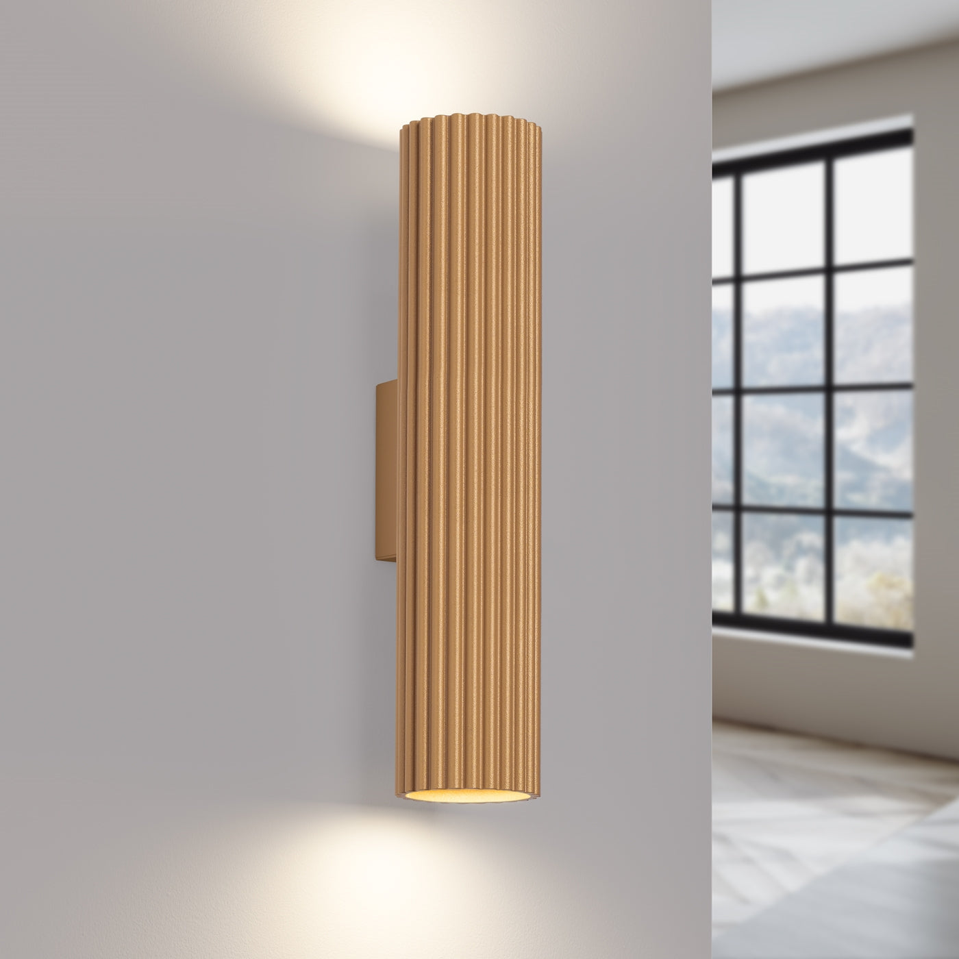 Carbon - 30 Gold Wandleuchte aus Aluminium