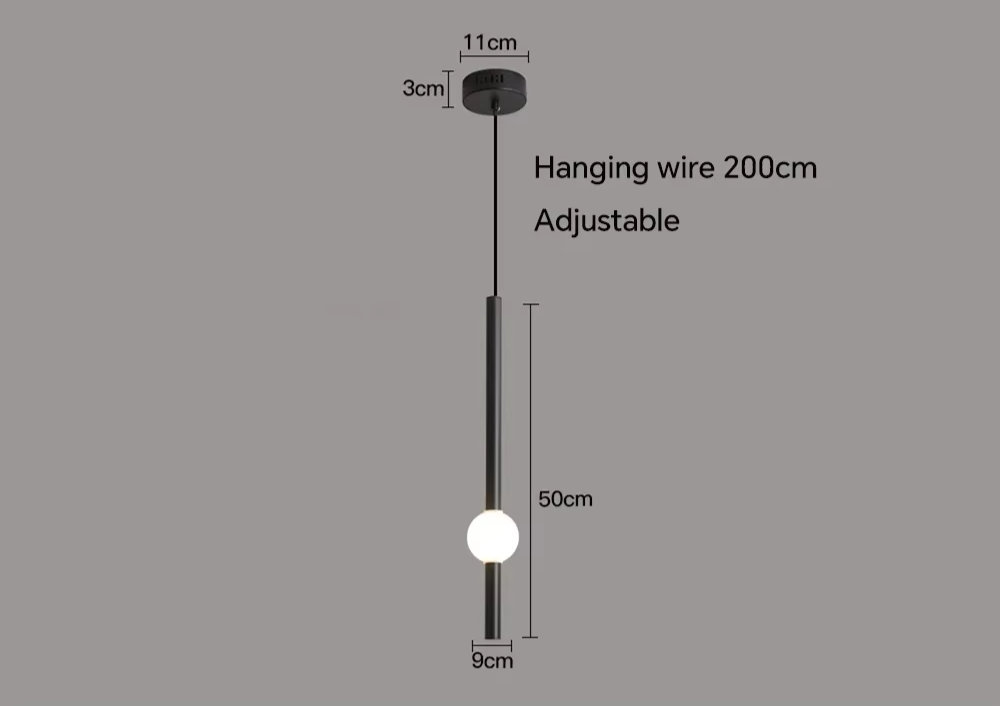 Geometrische - LED-Pendelleuchte aus Metall