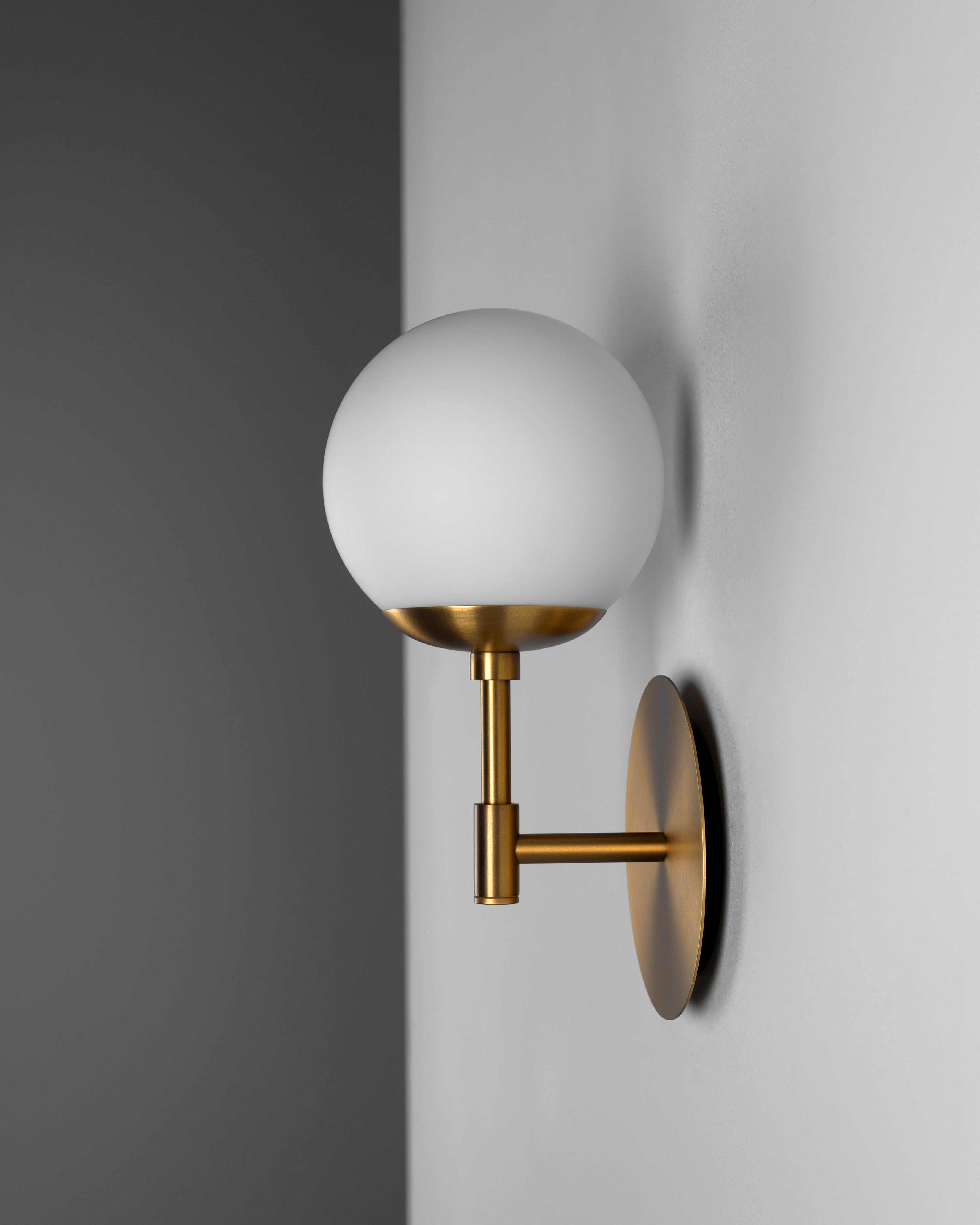 Metall/Glas - Designer-Wandleuchte, Metall/Glas