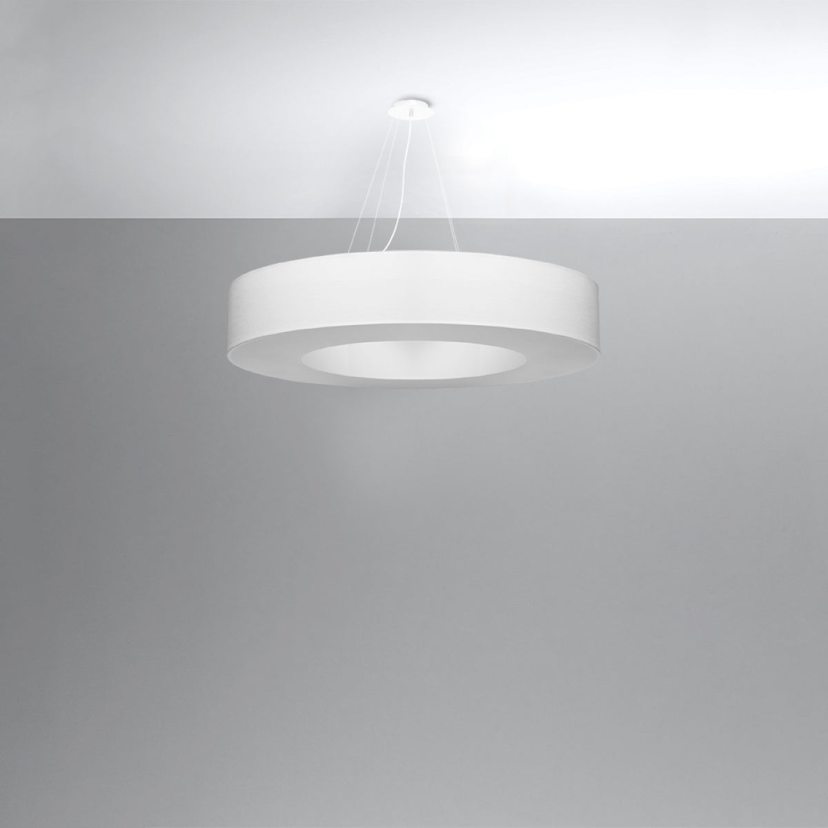 Stella - Weißer runder Kronleuchter 90 cm E27