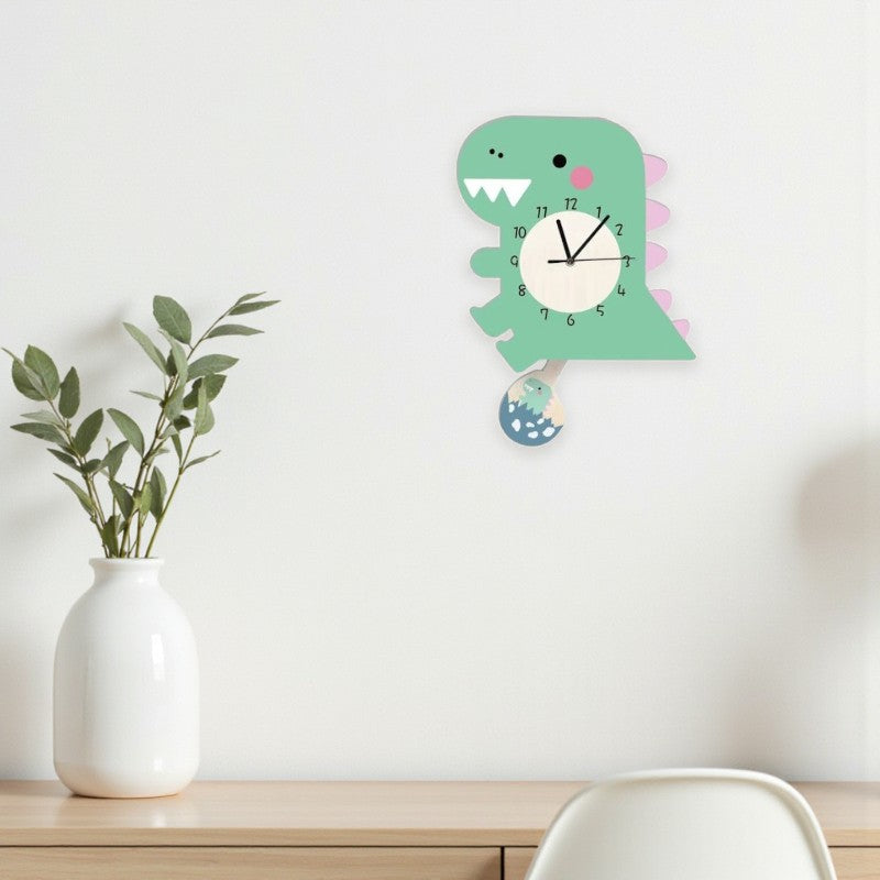 Wanduhr in Cartoon-Form mit Pendel für dekorative Wohnbereiche