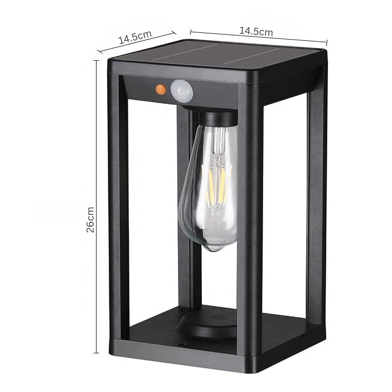 Helio - Solar Säulenleuchte LED mit Bewegungsmelder