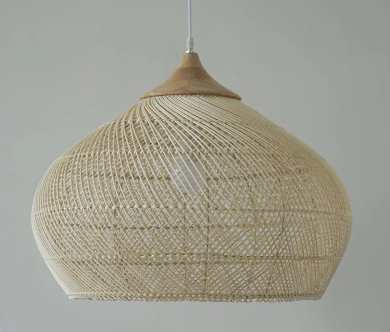 Handgeflochtene - Rattan-Pendelleuchte