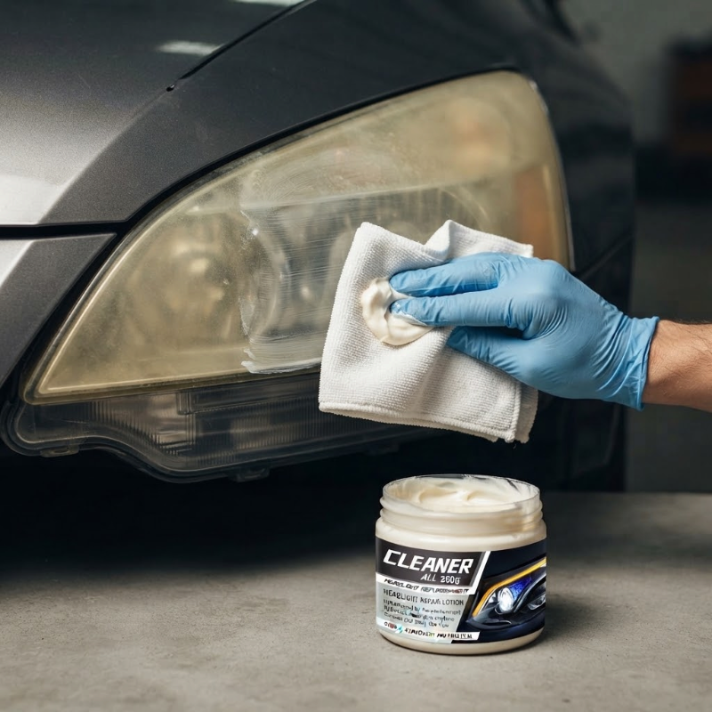 LinsenGlanz - Scheinwerfer-Polierpaste für Fahrzeugoberflächen