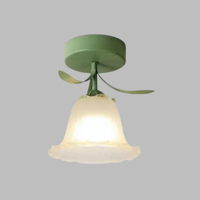 Claria - Tiffany-Deckenleuchte mit kleinen Glasblumen