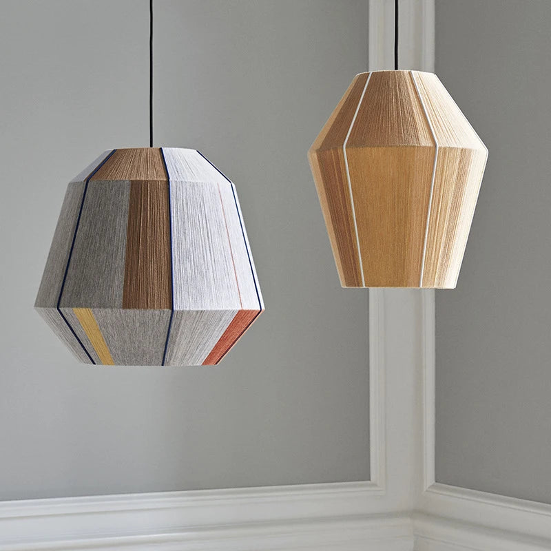 Rattan - Candy Pendelleuchte aus Hanfseil