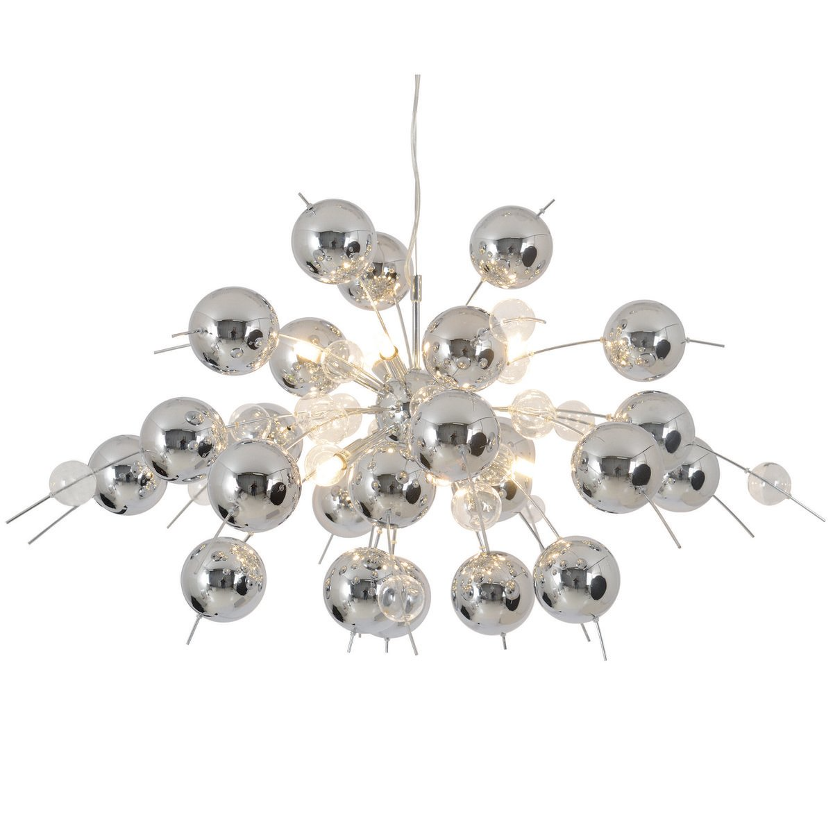 Näve - Leuchten -Pendelleuchte Explosion Ø 98 cm, Chrom