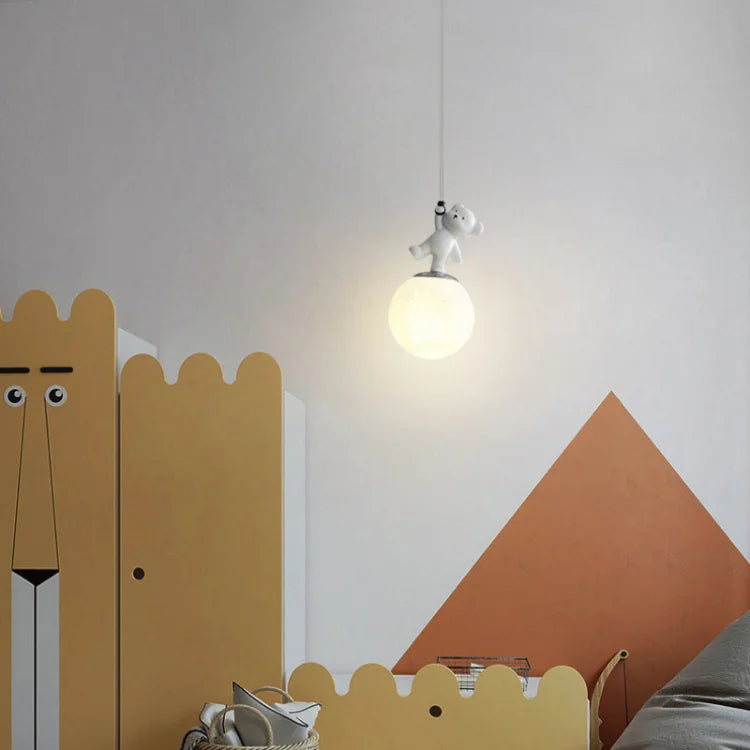 Rondea - LED-Pendelleuchte für Kinderzimmer Nordic Bear Glow