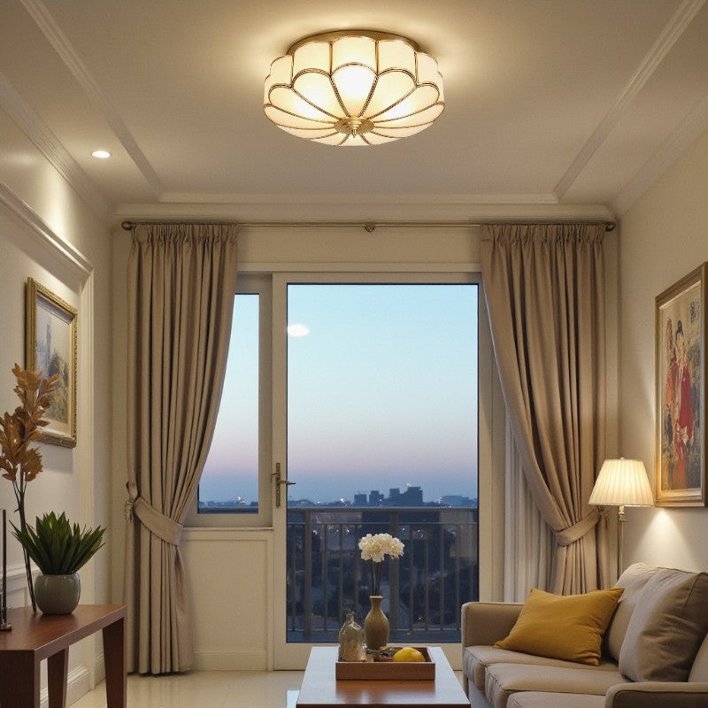 LED-Deckenleuchte mit dekorativem Blumenmuster für stilvolle Wohnbeleuchtung