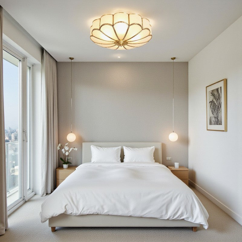 LED-Deckenleuchte mit dekorativem Blumenmuster für stilvolle Wohnbeleuchtung