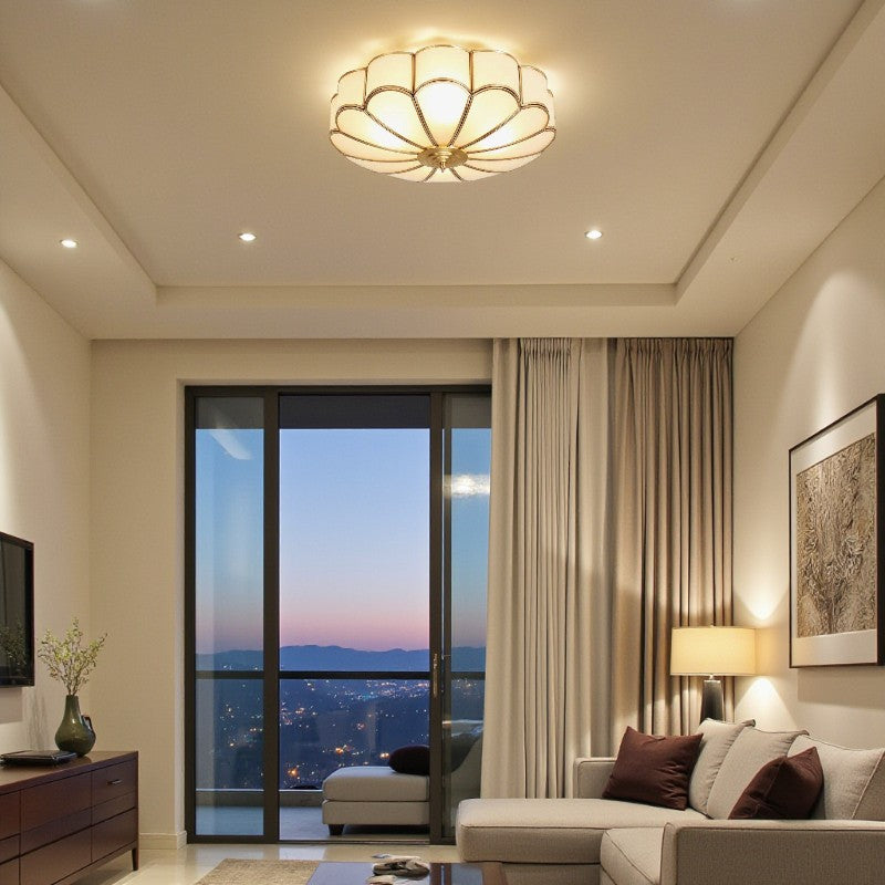 LED-Deckenleuchte mit dekorativem Blumenmuster für stilvolle Wohnbeleuchtung