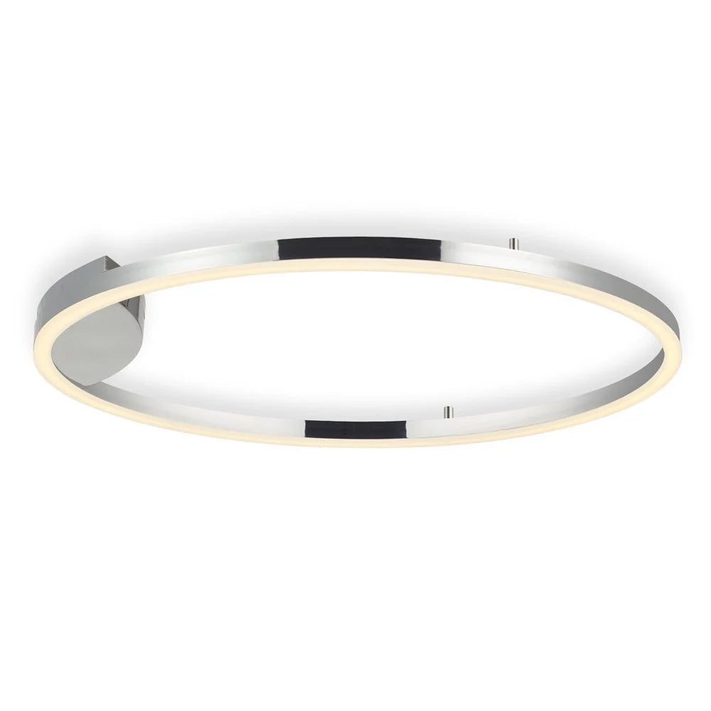 Skapetze - LED Ring 100 Wand- und Deckenleuchte, Chrom