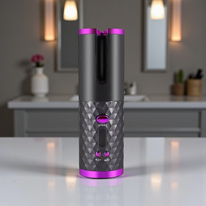 Kabelloser automatischer Lockenstab mit Temperaturregelung