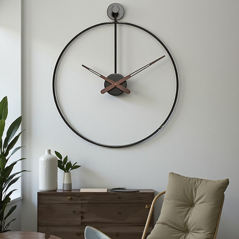 Moderne Wanduhr für mühelose Eleganz Stilvolle zeitlose Wohn und Bürodekoration