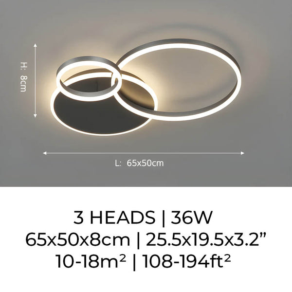 Zenita - LED-Deckenleuchte aus Aluminium
