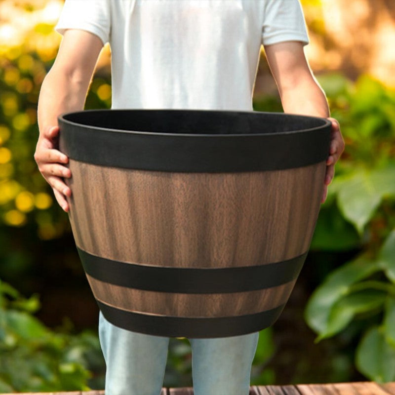 HarzBlumentopf mit Abflusslöchern für Innen und Außengarten Leicht und langlebig